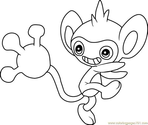 Aipom Pokemon Coloring Page Free Pokémon Coloring Pages