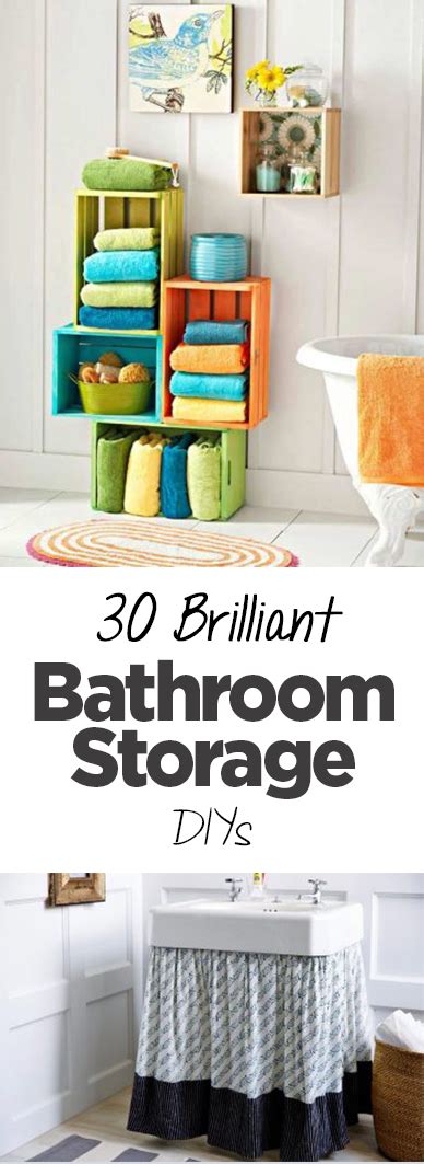 30 Brilliant Bathroom Storage Diys • Organization Junkie