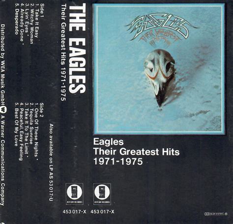Eagles Their Greatest Hits 1971 1975 1976 Cassette Discogs
