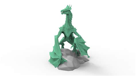 Dragons 3d Cad Model Library Grabcad