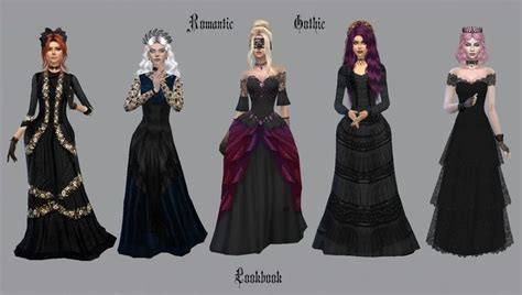 Gothic Romantic Lookbook Sims 4 Dresses Gothic Dress Sims 4