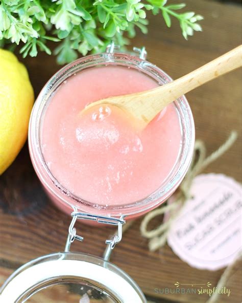Pink Lemonade Sugar Scrub Easy Sugar Scrub Recipe