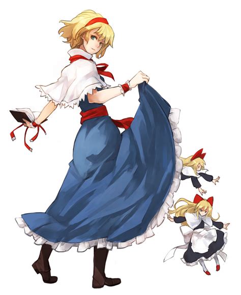 safebooru 1girl alice margatroid blonde hair blue eyes book boots capelet dress full body