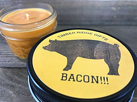 Bacon Gifts Bacon Candle Bacon Scented Candles Bacon Scent | Etsy | Bacon gifts, Bacon candles 