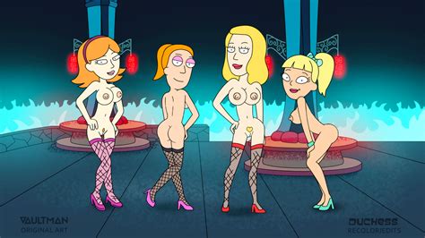 Rule 34 4girls Annie Rick And Morty Ass Beth Smith Eyeshadow Female