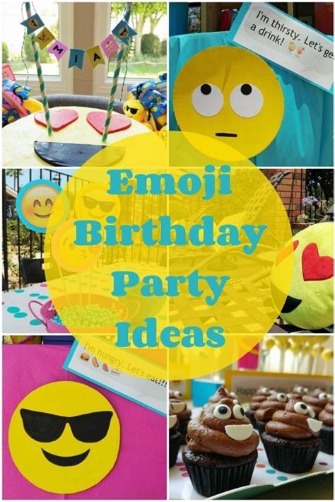 Emoji Birthday Party Ideas Diy Inspired