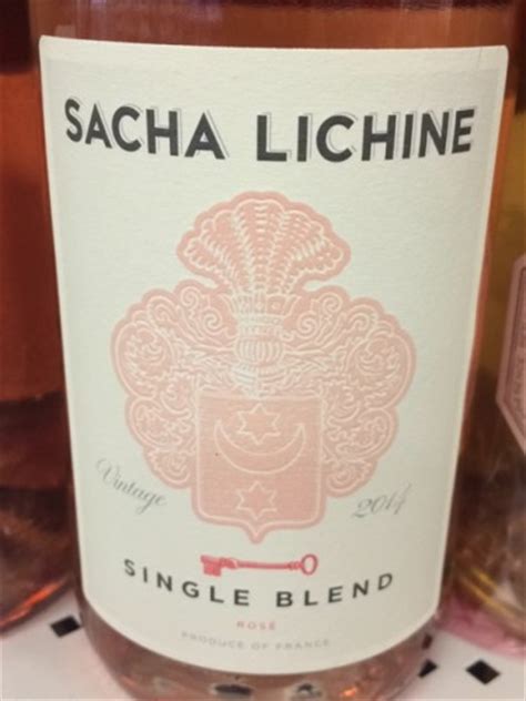 Sacha Lichine Single Blend 2012 Wine Info