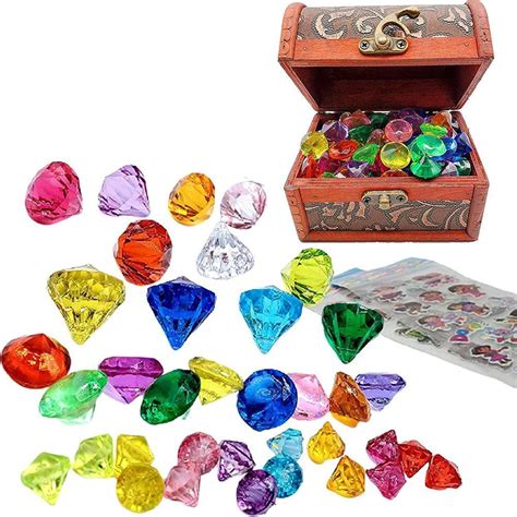 Pirate Gems Jewelry Pirate Treasure Box For Kids Pirate Theme Party