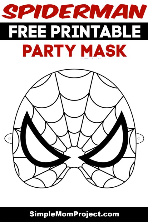Free Printable Superhero Face Masks For Kids Simple Mom Project In