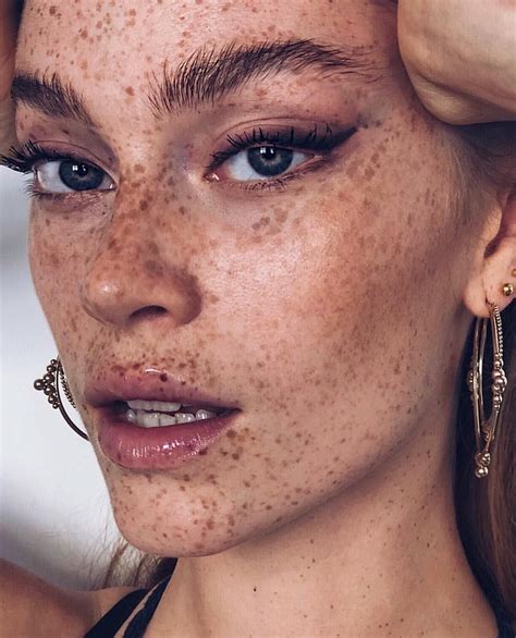 🌙 Swantje Paulina On Instagram “i Love You Freckles 🧡🐆 Caroline Torbahn” Beautiful Freckles