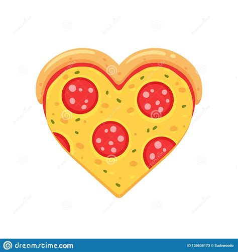 Maybe you would like to learn more about one of these? Pepperoni pizza love stock vector. Illustration of dinner ...