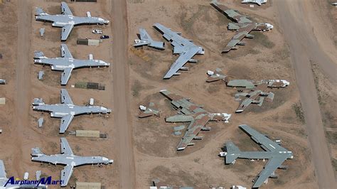 Davis Monthan Air Force Base Tucson Az Usa Airplane Graveyard Space
