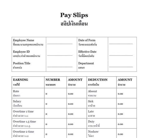 Excel Pay Slip Template Singapore Itemised Payslips For Business