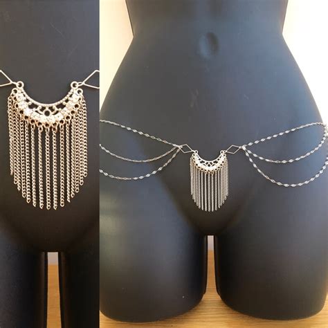 Sexy Silver Low Waist Chain Sexy Low Belly Chain Belly Dance Etsy