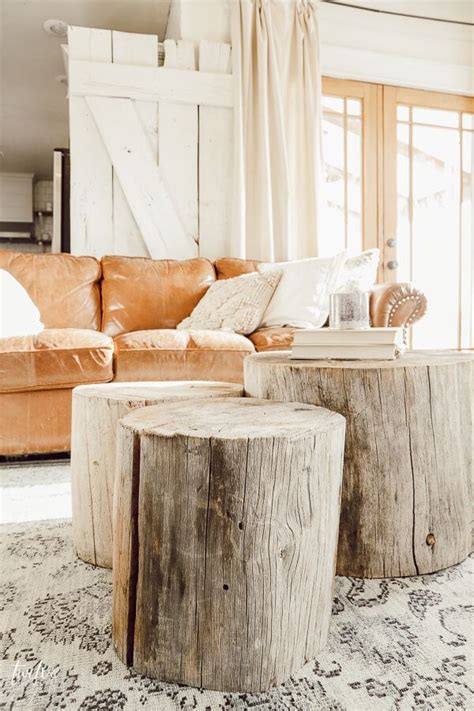 A coffee table made from a slab and a stump will really bring the outdoors into your living room. 15 Creative DIY Coffee Tables | Stump coffee table, Tree ...