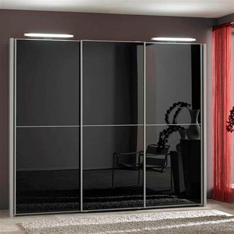 This detailed sliding glass door installation guide will solve your all problems. Miami extra tall wardrobes 236cm with black glass doors ...