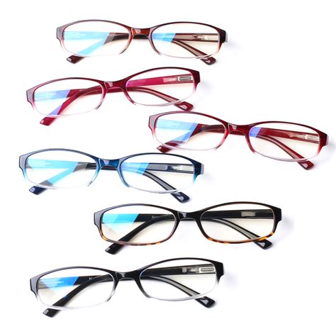 6 Pack Reading Glasses For Women Men Blue Light Blocking Spring Hinge Uv Protection Eyeglasses