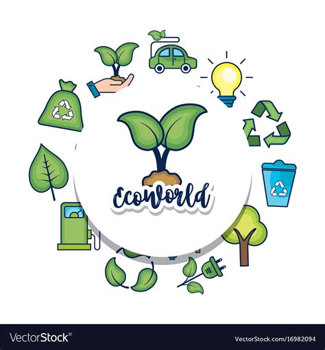 Ecology Conservation To Natural Environment Vector Image