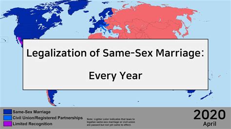 Legalization Of Same Sex Marriage Every Month Youtube
