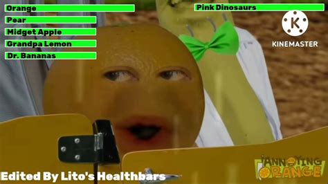 Annoying Orange Jurassic Pork With Healthbars Youtube