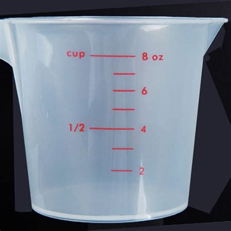 250ml Clear Plastic Graduated Measuring Cup For Baking Beaker Liquid Measure Jugcup Container