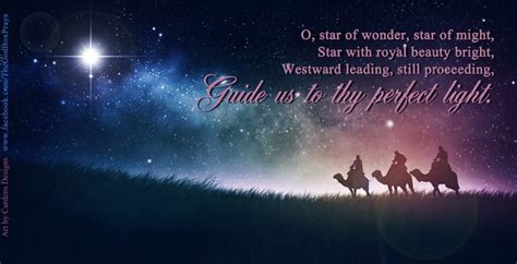 A star to guide us. We Three Kings... O, star of wonder, star of might, Star with royal beauty bright, Westward ...