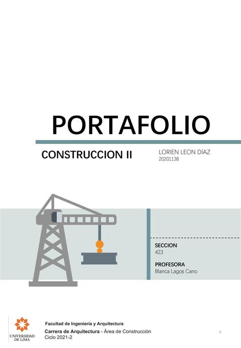 Portafolio ConstrucciÓn Ii By Lorién León Issuu