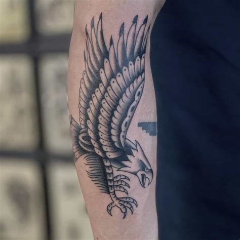 Traditional Eagle Tattoo Arm