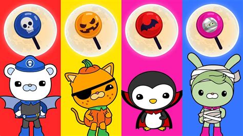 Learn Colors With Halloween Octonauts And Candy For Babies Kids Youtube