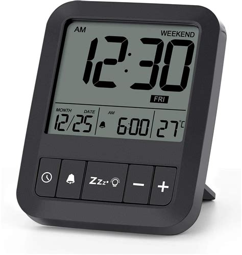 Backlight Weekend Mode Snooze Function Week Alarm Clock For Bedroom
