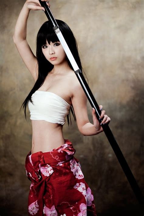 Girl And Katana Katana Kendo Samurai Swords Arte