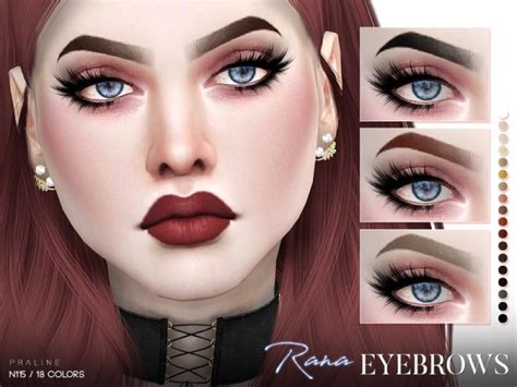 The Sims Resource Rana Eyebrows N115 By Pralinesims