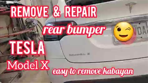 How To Remove Rear Bumper Tesla Model X Paano Tanggalin Rear Bumper