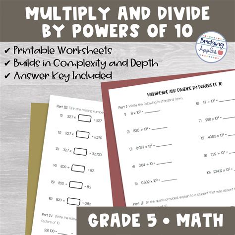Multiply And Divide Decimals By Powers Of 10 Worksheet Classful
