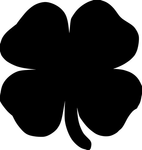 Svg Shamrock Four Leaf Lucky Clover Free Svg Image And Icon Svg Silh