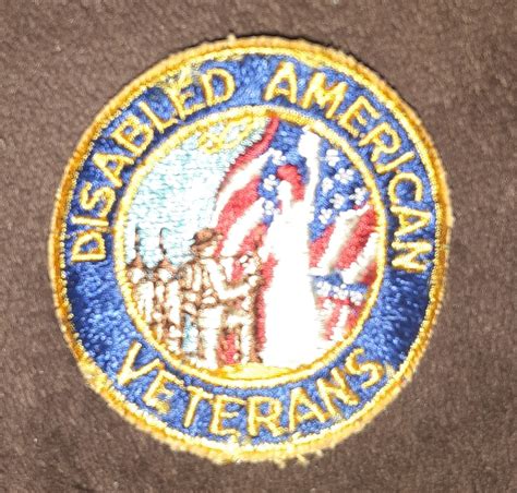 Vintage Disabled American Veterans Patch Dav Military Etsy