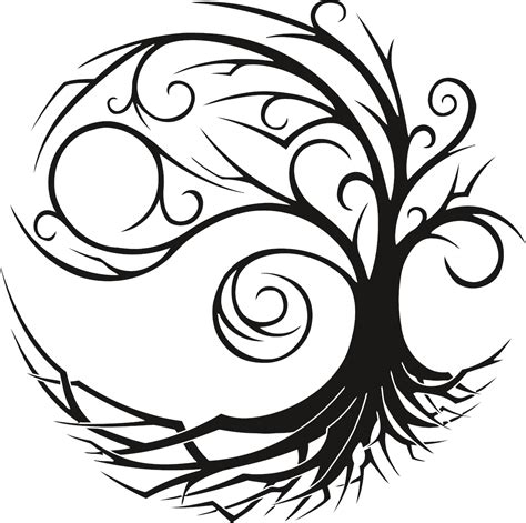 Celtic Tree Of Life Vector Tree Of Life Stencil Tree Cricut Etsy