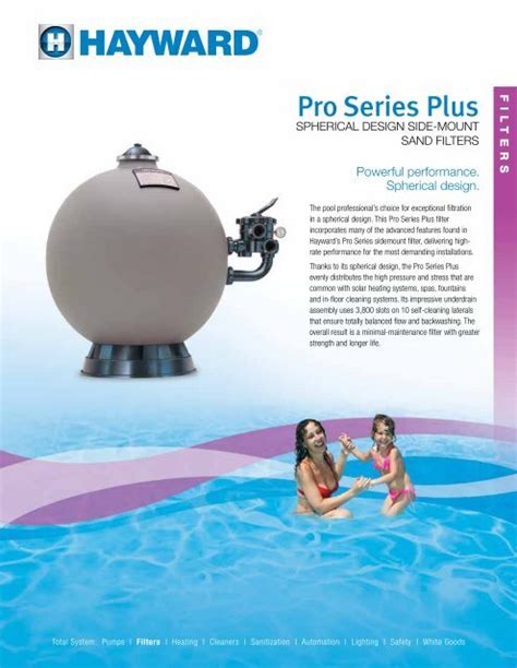 Pro Series Plus Side Mount Sand Filters Litpropl Hayward