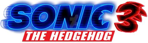 Sonic The Hedgehog Movie 3 Logo By Joerobinette Hedgehog Movie