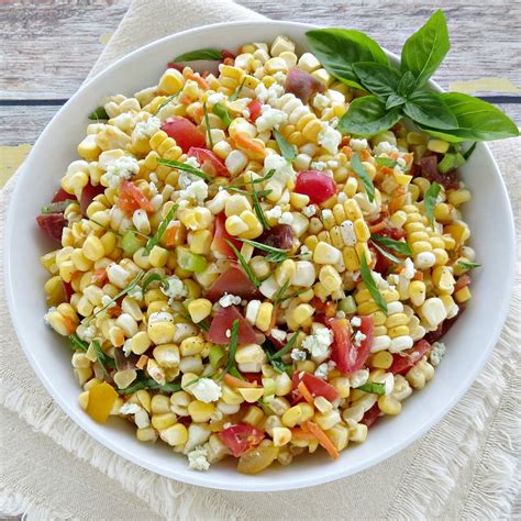 Fresh Corn Salad Recipe With Blue Cheese And Tomatoes