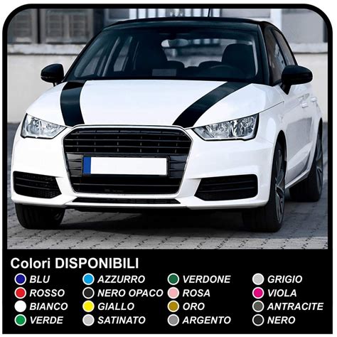 Adesivi Cofano Audi Bmw Alfa Romeo Fiat Seat Golf Audi A1 A3 A4 A5 A6