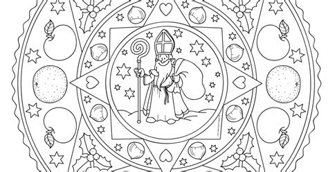 Mandala_Nikolaus.pdf | Ausmalbilder nikolaus, Adventskalender zum