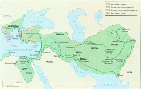 34 Map Of Alexander The Greats Empire Maps Database Source