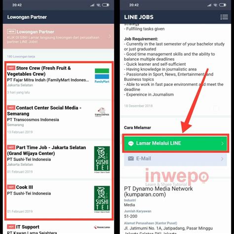 Pasalnya masih banyak para pencari kerja yang tidak mengetahui bagaimana cara mengirimkan lamaran lewat email dengan benar. Cara Mencari Lowongan dan Melamar Kerja Lewat LINE - Inwepo