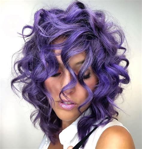 30 Best Purple Hair Ideas For 2021 Worth Trying Right Now Hair Adviser Curly Hair Styles