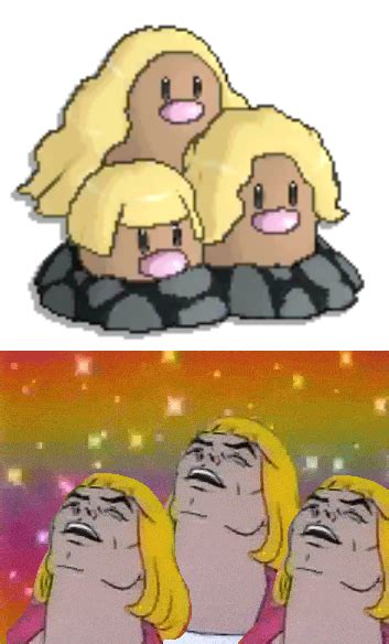 Alolan Dugtrio Pokémon Sun And Moon Know Your Meme