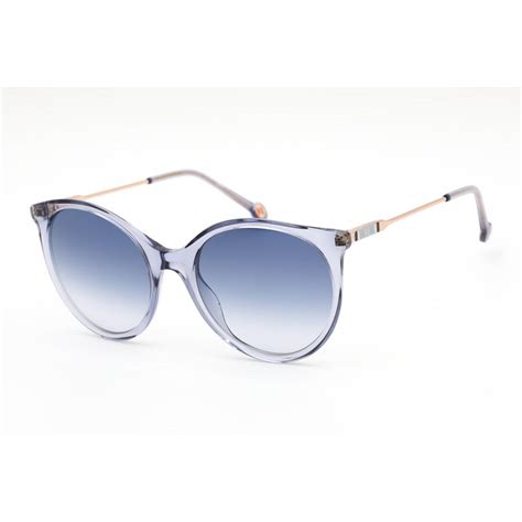 Carolina Herrera Ch 0069 S Sunglasses Azure Violet Shaded In Blue Lyst