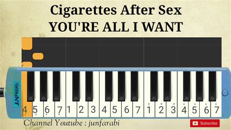 cigarettes after sex you re all i want instrumental pianica youtube