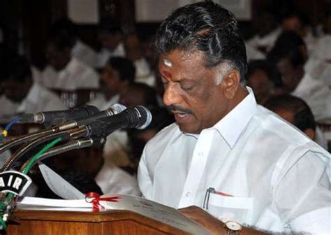 O Panneerselvam To Be The New Chief Minister Of Tamil Nadu