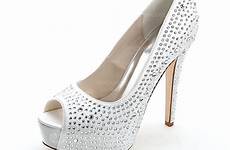 platform women pumps rhinestone peep toe satin sandals stiletto jjshouse heel wedding loading shoes